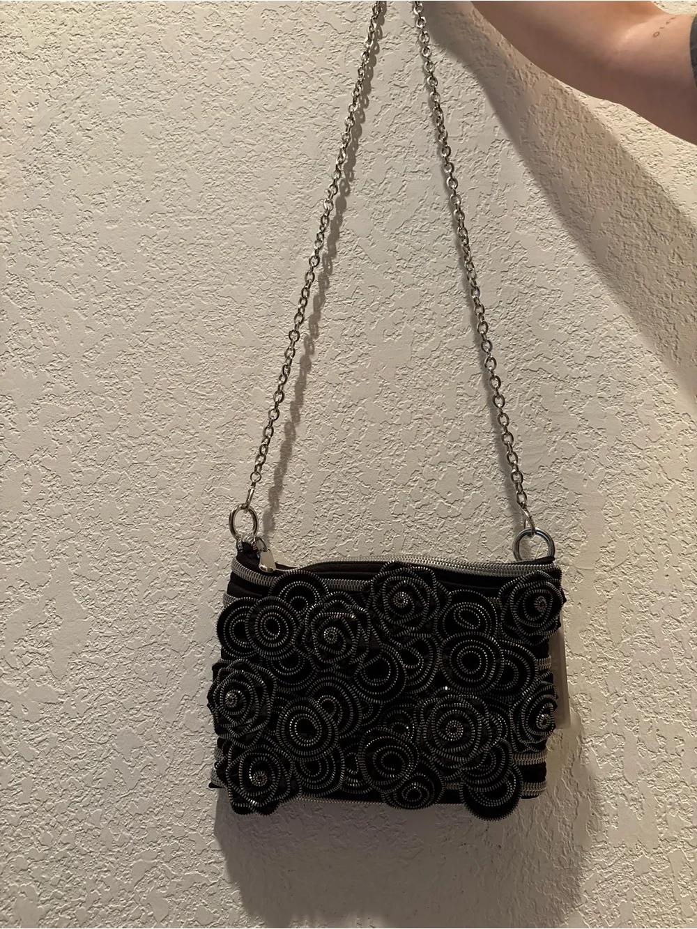 black and silver bag by BAM Bag
